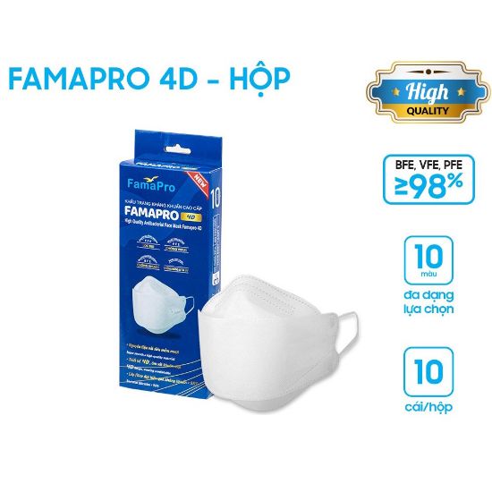 Ảnh của Khẩu trang y tế kháng khuẩn cao cấp Famapro 4D