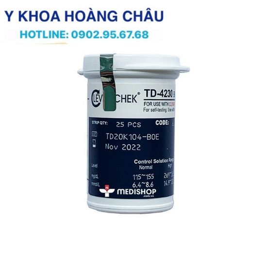 Ảnh của Que thử đường huyết Clever check (hộp 25 que)