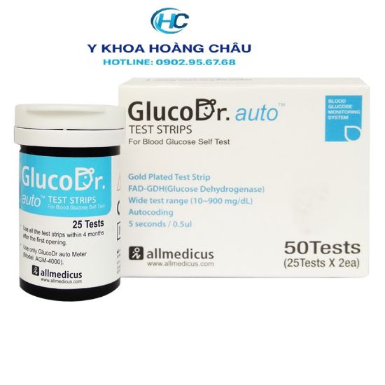 Ảnh của Hộp 50 Que Thử Đường Huyết Gluco Dr